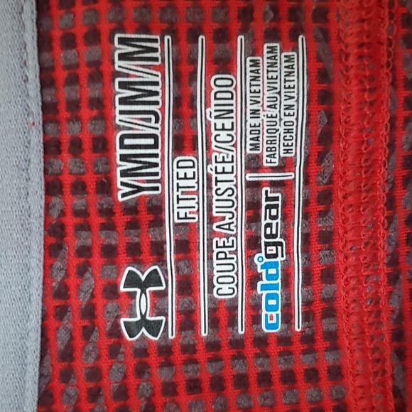 Under Armour red half zip long sleeve - Picture 8 of 10